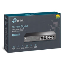 TP-Link TL-SG1016PE commutateur réseau Géré L2 Gigabit Ethernet (10/100/1000) Connexion Ethernet, supportant l'alimentation via ce port (PoE) Noir TP-LINK