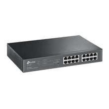 TP-Link TL-SG1016PE commutateur réseau Géré L2 Gigabit Ethernet (10/100/1000) Connexion Ethernet, supportant l'alimentation via ce port (PoE) Noir TP-LINK