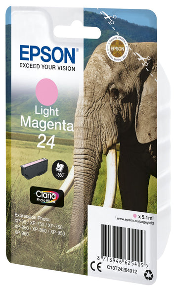 Epson Elephant C13T24264022 cartouche d'encre 1 pièce(s) Original Magenta clair