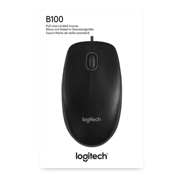 Logitech B100 souris Bureau Ambidextre USB Type-A Optique 800 DPI