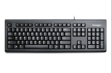 Kensington ValuKeyboard clavier USB AZERTY Belge Noir