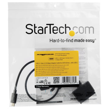 StarTech.com USB31CSAT3CB station d'accueil Noir