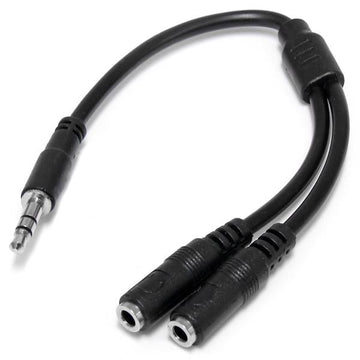 StarTech.com MUY1MFFS câble audio 0,2 m 3,5mm 2x3.5mm Noir StarTech.com