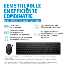 HP Combo clavier et souris sans fil 655 (Noir 10)